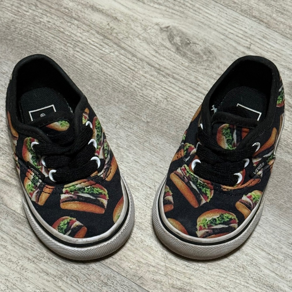 VANS Off the Wall Burger Toddler 4 Shoes Sneaker